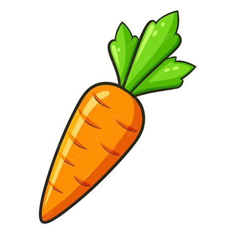 Premium Vector | Carrot clipart cartoon style vector illustration