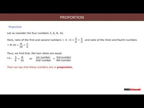 Proportion - Ratio and Proportion Video Lecture - Crash Course for UAE ...