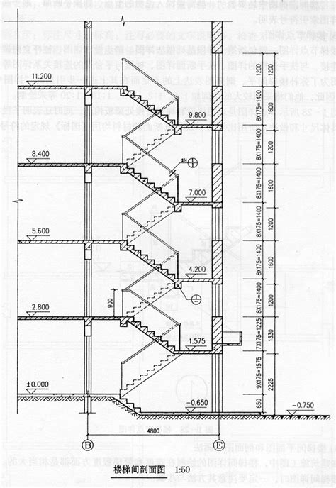 5层建筑楼梯设计图纸