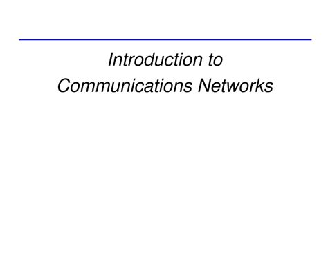 CN1 - Lecture notes on Communication Networks - Introduction to ...