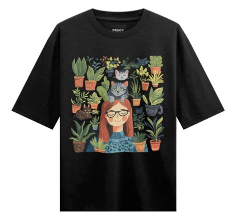 Prdgy MEOWDITATION Front Oversized T-Shirt | PRDGY™