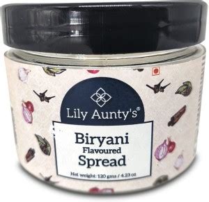 Lily Aunty's Biryani flavored Spread | 120g (Pack of 1) | Biryani spice ...