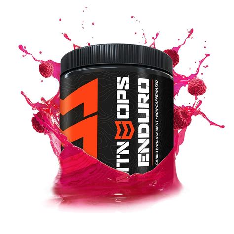 MTN OPS Enduro Non-Caffeinated Energy Drink Mix - Raspberry, 30 Servings