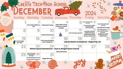 December 2024 Calendar | Lakota Tech High School