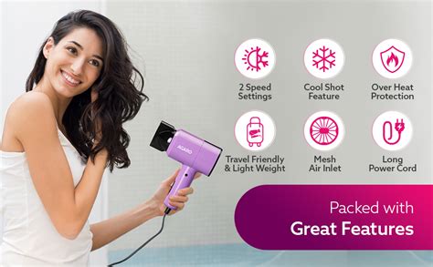 AGARO HD-1211 Hair Dryer 1100 Watts, 2 Heat Speed and Cool Mode ...