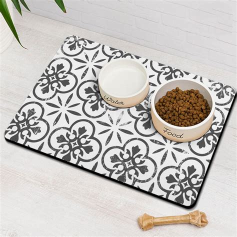 Amazon.com: Dog Food Mats for Floors Absorbent, Pet Cat Food Mat ...