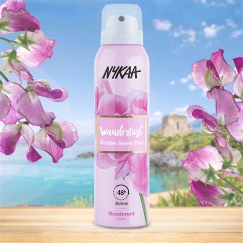 Nykaa Wanderlust Deodorant Spray Sicilian Sweet Pea 150 Ml