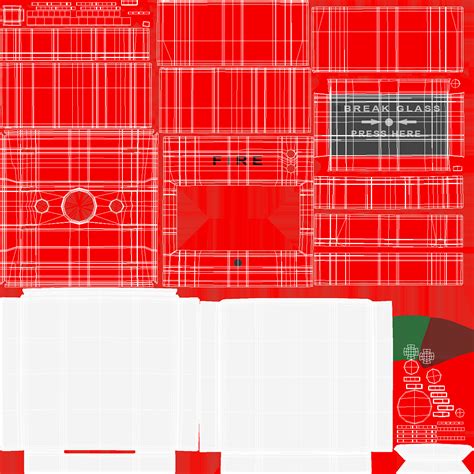 3D Manual Call Point Fire Alarm model | 3D Molier International