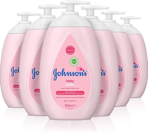 Johnson's Baby Lotion 500ml Coconut Oil for Soft Skin 6 Pack : Amazon ...