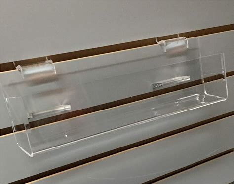 Buy Clear Acrylic Slatwall Merchandise J Rack 11.75 Inches x 1.75 ...
