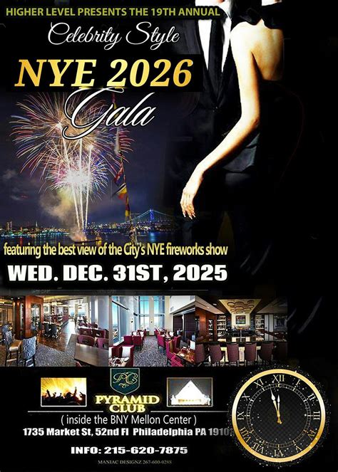 The Annual "Celebrity Style" New Years Eve Fireworks Gala, The Pyramid ...