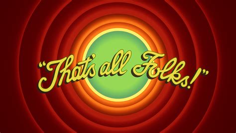 Looney Tunes Thats All Folks Gif