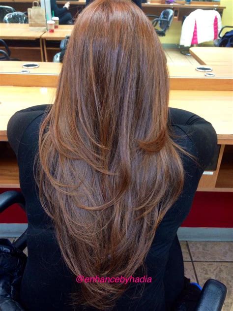 Long Layers Back View V Shape