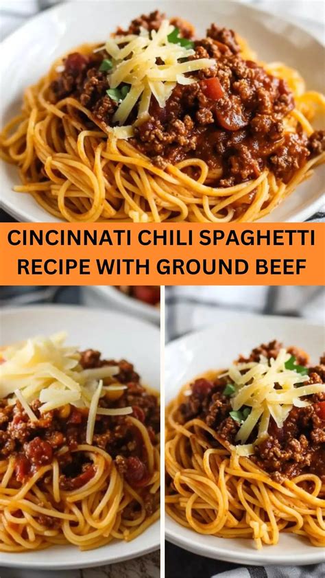 Cincinnati Chili Spaghetti Recipe With Ground Beef - Bite Blaze - Bite ...