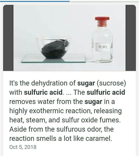 What happens when glucose is mixed with sulfuric acid? - Brainly.in