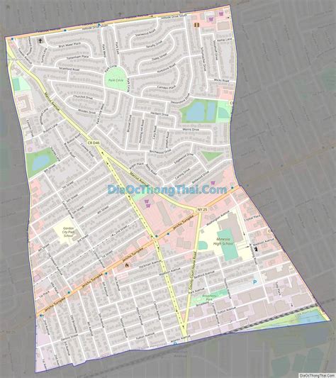 Map of Garden City Park CDP - Thong Thai Real