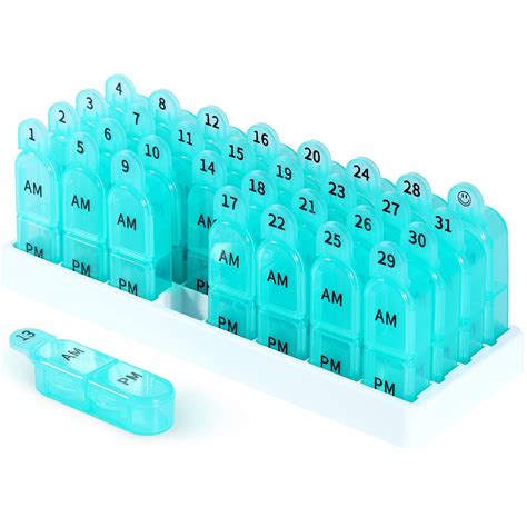 Snapklik.com : Pill Organizer Monthly 2 Times A Day, 30 Day Pill ...