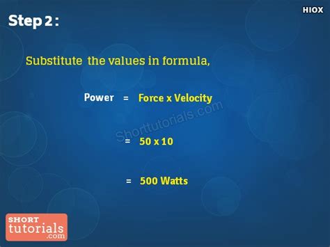 Image result for Power Formula Using Force