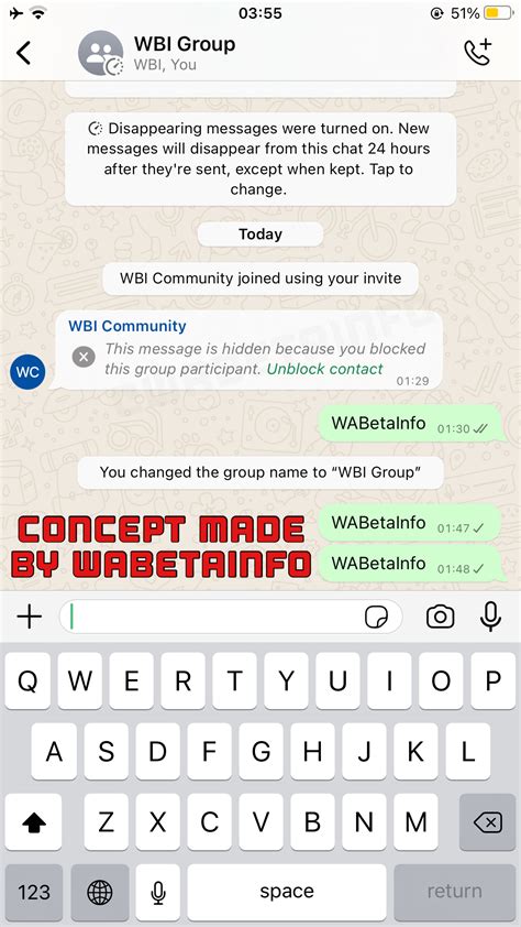 Concept reveals a feature to hide messages from blocked contacts in group chats on WhatsApp ... - where to see blocked contacts on whatsapp