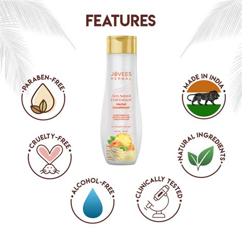 Jovees AHA Natural Fruit Extracts Conditioner | Smooth, Tangle-Free Ha ...