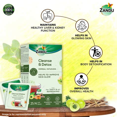 Buy Zandu Cleanse & Detox Tea for Body Detoxification