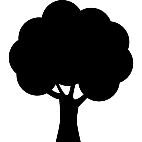 Silhueta da árvore - ícones de natureza grátis