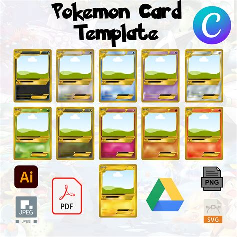 Pokemon Cards Print Template Shadow Charizard Vmax Card Design Gloss