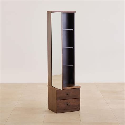 Buy (Refurbished) Takeshi Dresser Mirror with Drawers - Brown from Home ...