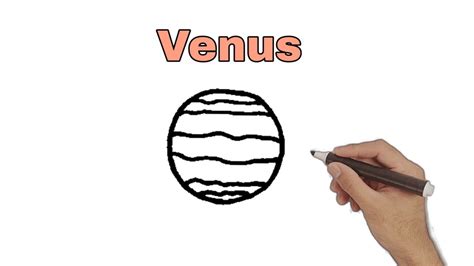 Planet venus drawing easy || how to draw simple planet venus || planet ...