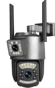 SIOVS WIFI CCTV Dual Lens HD Camera TwoWay Audio Bullet+360° PTZ ...