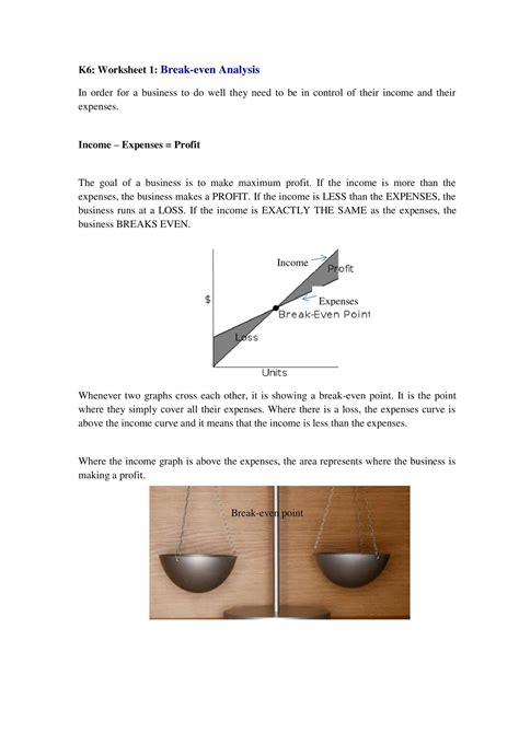 Break-Even Analysis Tutorial 的图像结果