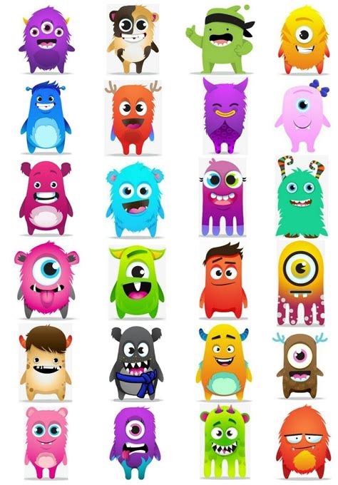 24 Mixed DOJO Monsters Large Sticky White Paper Stickers Labels NEW ...