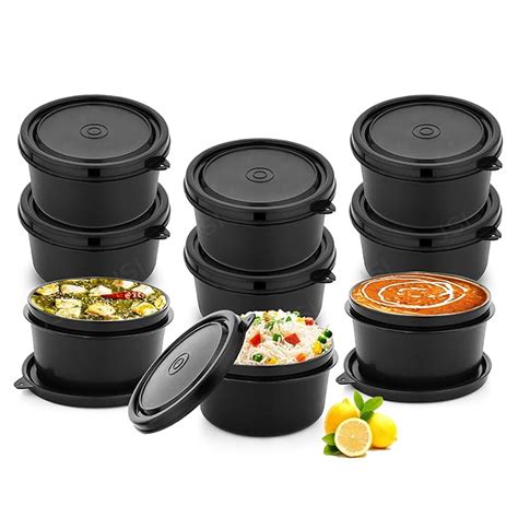 Buy JSI Steel Microwave Safe Containers Set of 9 Pcs, 450ml - Durable ...