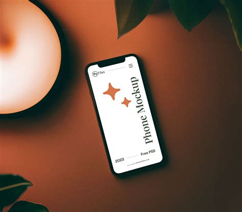 Free Night View iPhone Screen Mockup PSD Top view - Free Device Mockups ...