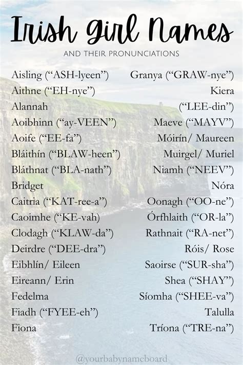 Celtic Girl Names
