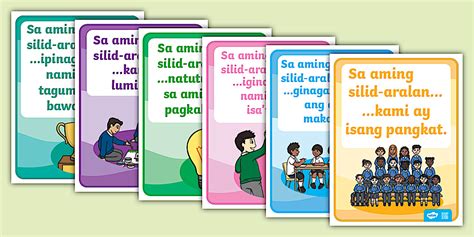 Pag-uugali at Ekspektasyon Posters | Grades 1-6 | Twinkl PH
