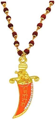 Buy Morir Gold Plated Chhatrapati Shivaji Maharaj Sword Orange Enamel ...