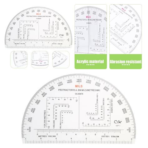 LINLIJIA Military Protractor Coordinate Scale for India | Ubuy