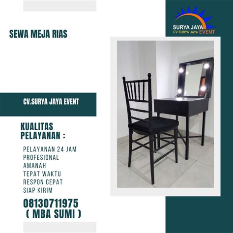 Sewa Meja Rias Portable Harga Terbaru 2024 Jakarta