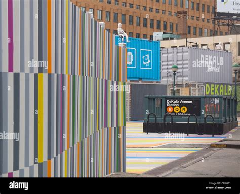 Dekalb Market at the Dekalb Avenue subway station in Brooklyn NYC Stock ...