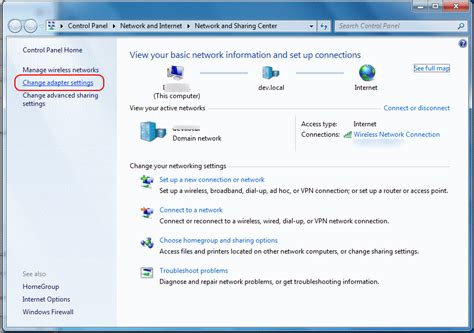 Image result for Windows 7 Network Connection