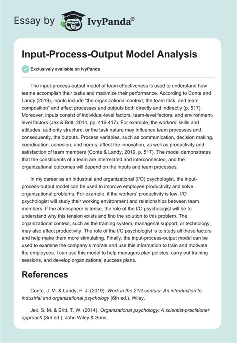 Image result for Input Output Analysis