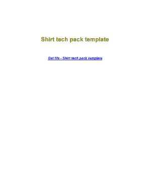 Fillable Online Shirt tech pack template Fax Email Print - pdfFiller