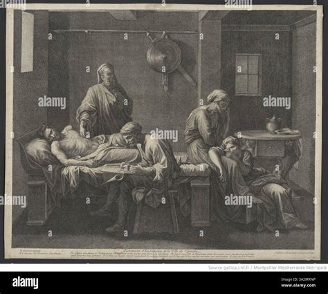 Jean Pesne’s 'Testament d'Eudamidas' depicts the biblical testament of ...