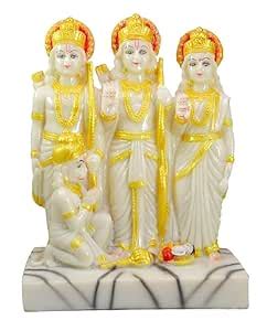 Buy LUKAPLUS Handmade Lord Ram Darbar Idol Showpiece Hindu Religious ...