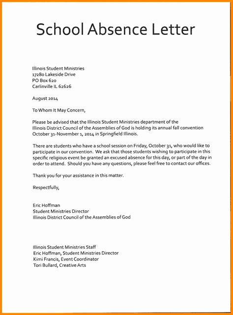 How To Make Excuse Letter For Being Absent In School Fever - Design Talk