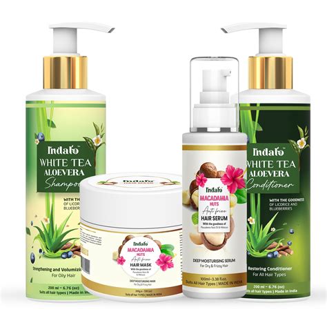 Indalo Anti-Dandruff Hair Kit | Shampoo, Conditioner, Mask & Serum