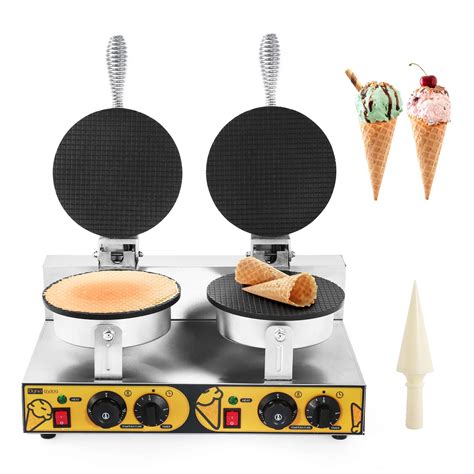 Dyna-Living Commercial Ice Cream Cone Maker Electric Waffle Cone Maker ...