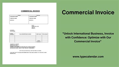 Customs Invoice 的图像结果