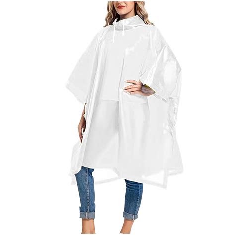 Awenio Rain Jacket Men Rain Ponchos for Adults Reusable - Raincoats ...